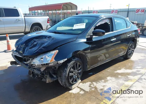 2015 Nissan Sentra S z USA, uszkodzony, nr VIN 3N1AB7AP5FY254646
